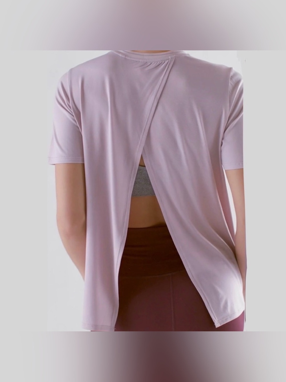 Fabletics Vivienne Cross Back Tee Women’s M Athletic Top Workout Activewear